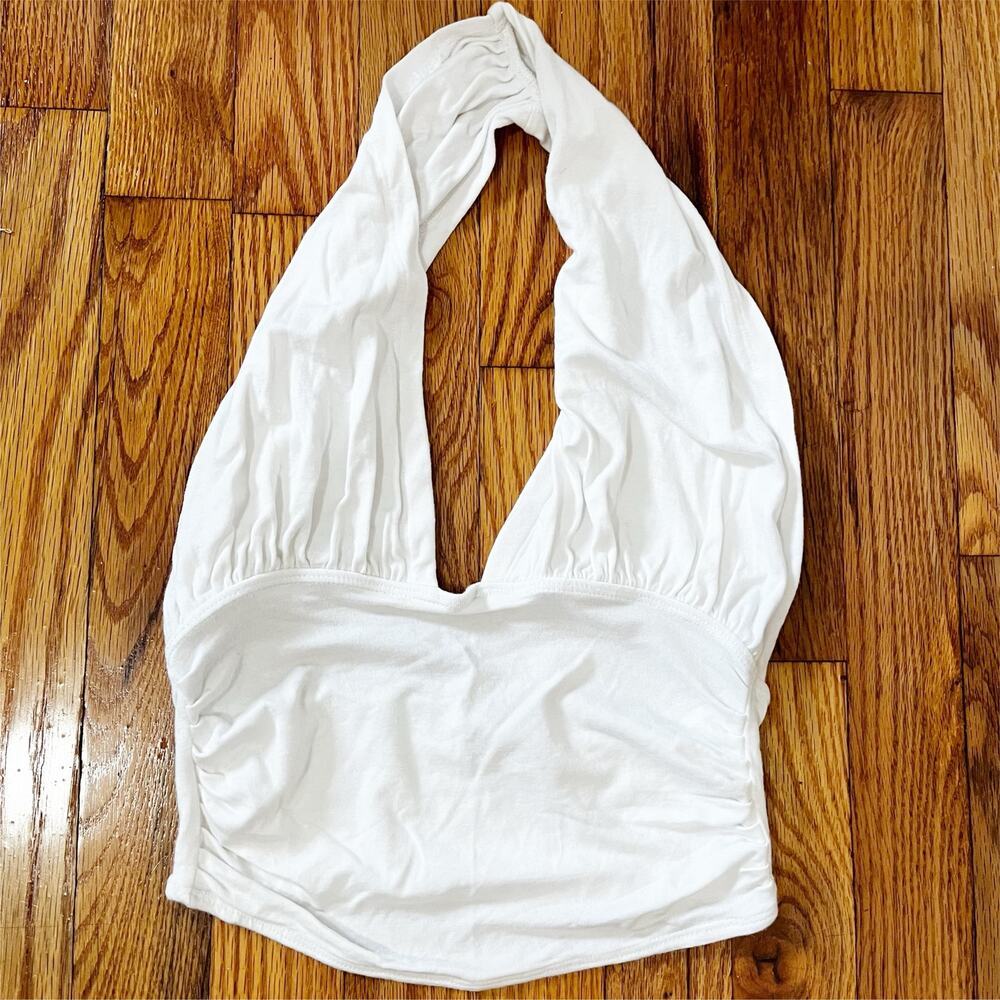 Free People Heather Top - Ivory Halter Top - S - Picture 4 of 7